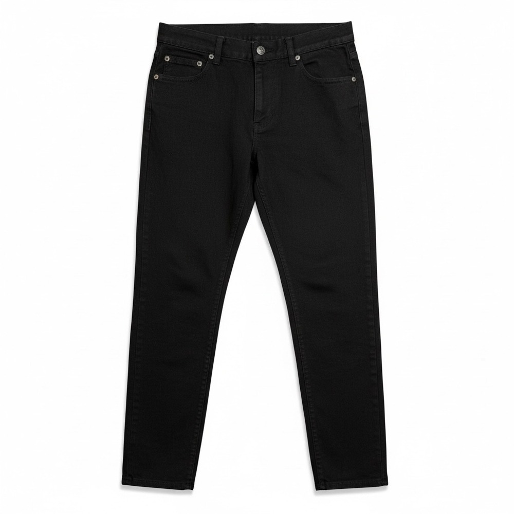 Lauren Ralph Lauren Black Tapered Leg Jeans Womens Size 4 High Rise Denim Sample